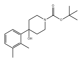 1-Piperidinecarboxylic acid, 4-(2,3-dimethylphenyl)-4-hydroxy-, 1,1-dimethylethyl ester Structure