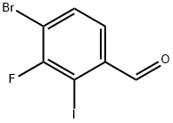 4-Bromo-3-fluoro-2-iodobenzaldehyde 구조식 이미지