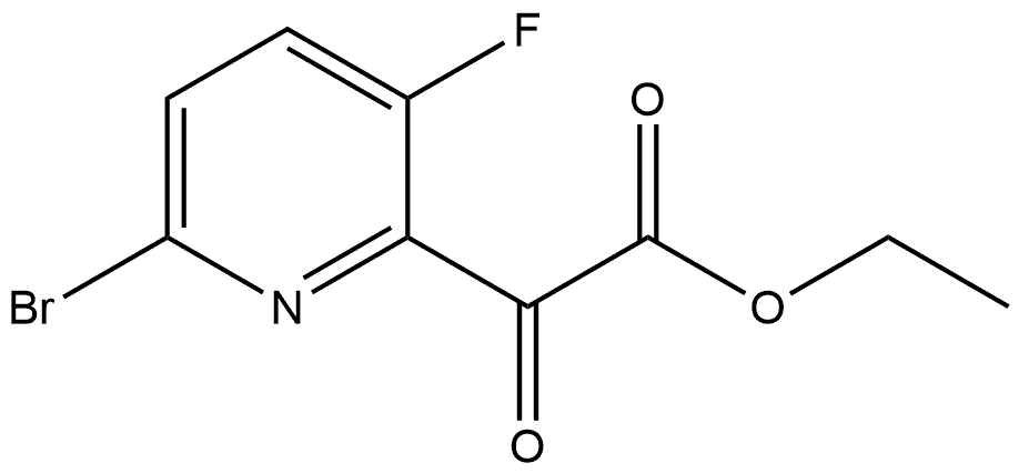 Ethyl 6-bromo-3-fluoro-α-oxo-2-pyridineacetate Structure