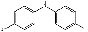 Benzenamine, 4-bromo-N-(4-fluorophenyl)- Structure