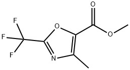 5-Oxazolecarboxylic acid, 4-methyl-2-(trifluoromethyl)-, methyl ester Structure