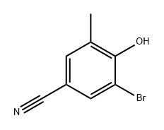 Benzonitrile, 3-bromo-4-hydroxy-5-methyl- Structure