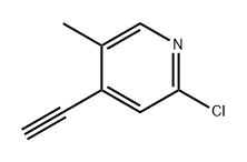 Pyridine, 2-chloro-4-ethynyl-5-methyl- 구조식 이미지