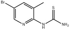 (5-Bromo-3-methylpyridin-2-yl)thiourea Structure
