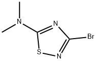 3-bromo-N,N-dimethyl-1,2,4-thiadiazol-5-amine 구조식 이미지