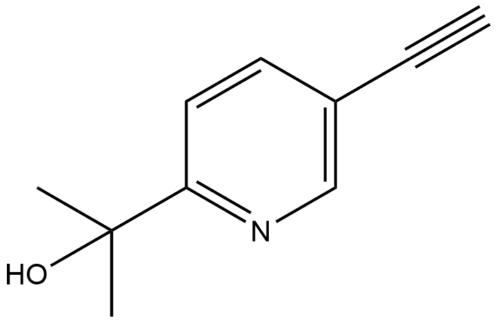 5-Ethynyl-α,α-dimethyl-2-pyridinemethanol Structure