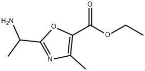 ethyl
2-(1-aminoethyl)-4-methyl-1,3-oxazole-5-carboxyla
te Structure