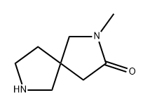 2,7-Diazaspiro[4.4]nonan-3-one, 2-methyl- Structure