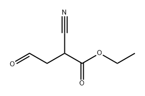 Butanoic acid, 2-cyano-4-oxo-, ethyl ester Structure