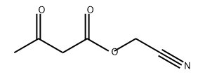 Butanoic acid, 3-oxo-, cyanomethyl ester Structure