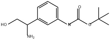 tert-butyl
N-[3-(1-amino-2-hydroxyethyl)phenyl]carbamate Structure