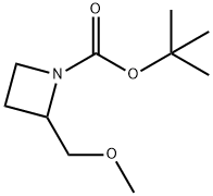 tert-Butyl 2-(methoxymethyl)azetidine-1-carboxylate Structure