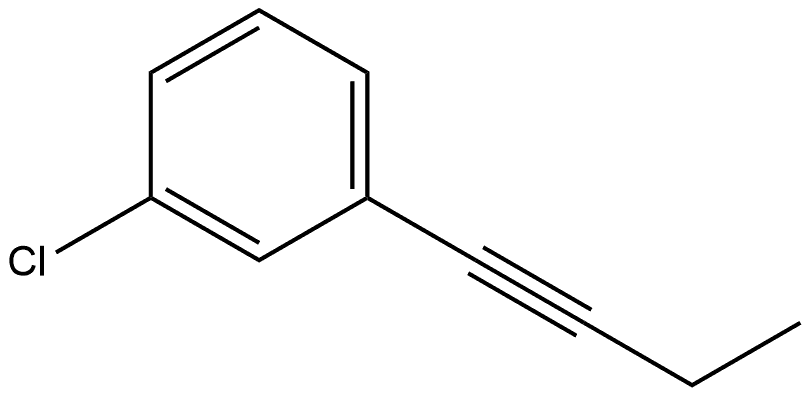 Benzene, 1-(1-butyn-1-yl)-3-chloro- Structure