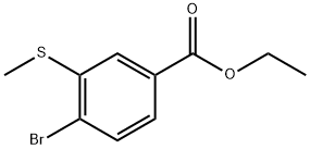 Ethyl 4-bromo-3-(methylthio)benzoate Structure