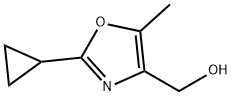 4-Oxazolemethanol, 2-cyclopropyl-5-methyl- Structure