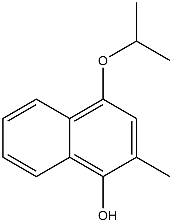 2-Methyl-4-(1-methylethoxy)-1-naphthalenol Structure