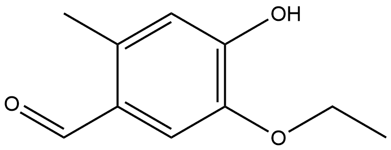 5-Ethoxy-4-hydroxy-2-methylbenzaldehyde Structure