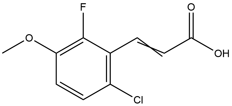 3-(6-Chloro-2-fluoro-3-methoxyphenyl)-2-propenoic acid Structure