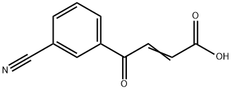 2-Butenoic acid, 4-(3-cyanophenyl)-4-oxo- Structure