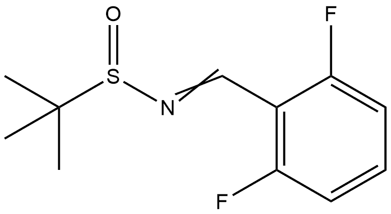 N-[(2,6-Difluorophenyl)methylene]-2-methyl-2-propanesulfinamide Structure