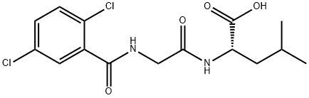 L-Leucine, N-(2,5-dichlorobenzoyl)glycyl- Structure