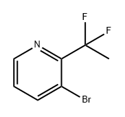 Pyridine, 3-bromo-2-(1,1-difluoroethyl)- Structure