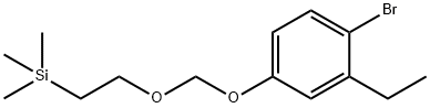 Benzene, 1-bromo-2-ethyl-4-[[2-(trimethylsilyl)ethoxy]methoxy]- 구조식 이미지