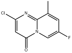 2-Chloro-7-fluoro-9-methyl-4H-pyrido[1,2-A]pyrimidin-4-one Structure