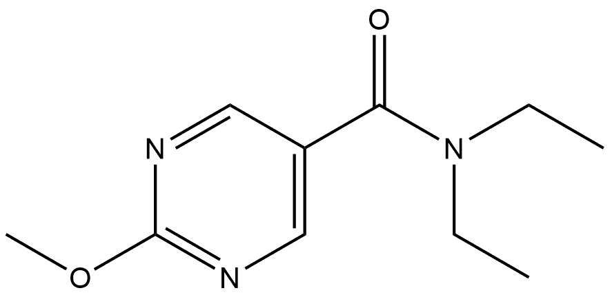 N,N-diethyl-2-methoxypyrimidine-5-carboxamide Structure