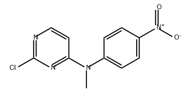 4-Pyrimidinamine, 2-chloro-N-methyl-N-(4-nitrophenyl)- Structure