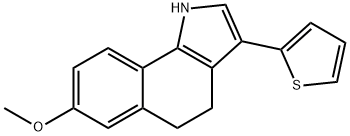 8-methoxy-3-(thiophen-2-yl)-1,4,5,6-tetrahydrobenzo[6,7]cyclohepta[1,2-b]pyrrole Structure