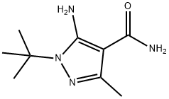 1H-Pyrazole-4-carboxamide, 5-amino-1-(1,1-dimethylethyl)-3-methyl- 구조식 이미지