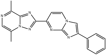 5,8-Dimethyl-2-(2-phenylimidazo[1,2-a]pyrimidin-7-yl)[1,2,4]triazolo[1,5-a]pyrazine Structure