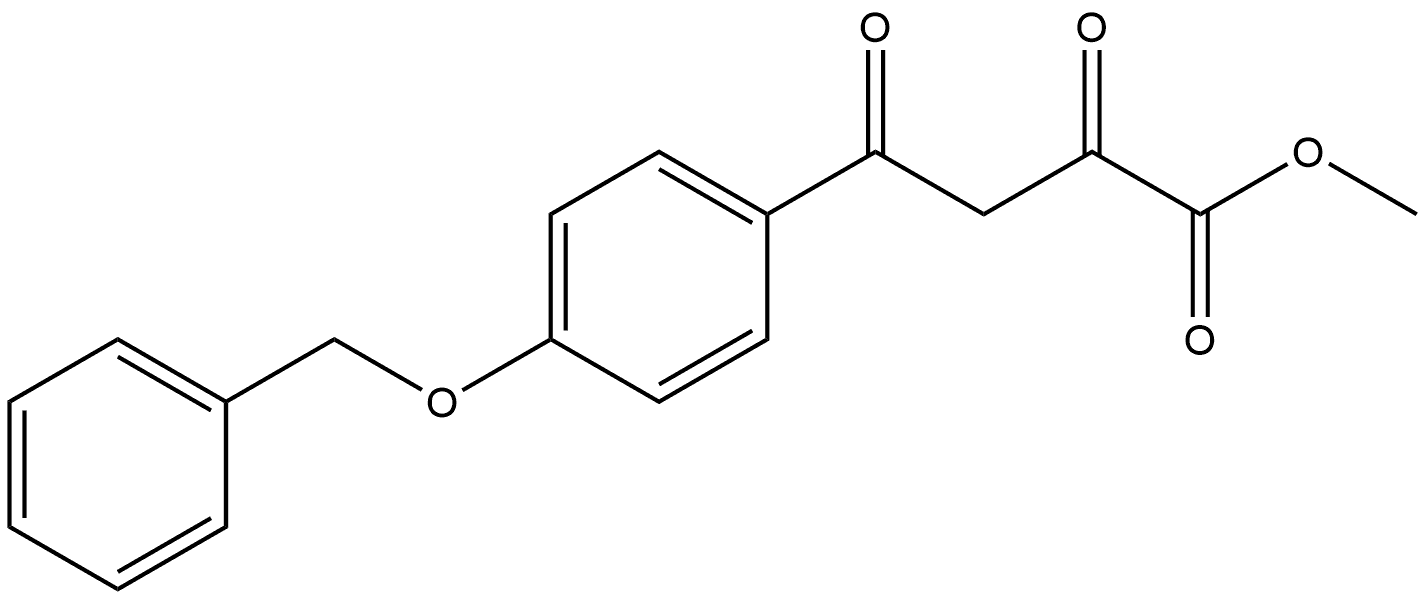 Methyl 4-[4-(Benzyloxy)phenyl]-2,4-dioxobutanoate Structure