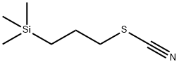 Thiocyanic acid, 3-(trimethylsilyl)propyl ester Structure