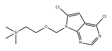 7H-Pyrrolo[2,3-d]pyrimidine, 4,6-dichloro-7-[[2-(trimethylsilyl)ethoxy]methyl]- Structure