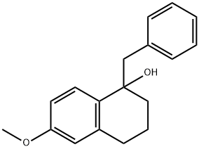 1-Naphthalenol, 1,2,3,4-tetrahydro-6-methoxy-1-(phenylmethyl)- 구조식 이미지