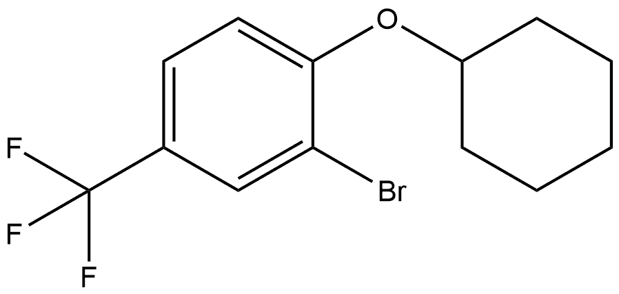 2-Bromo-1-(cyclohexyloxy)-4-(trifluoromethyl)benzene Structure