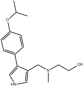 Ethanol, 2-[methyl[[4-[4-(1-methylethoxy)phenyl]-1H-pyrrol-3-yl]methyl]amino]- Structure