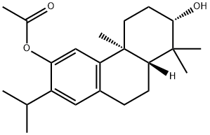 (2S)-1,2,3,4,4a,9,10,10aα-Octahydro-1,1,4aβ-trimethyl-7-(1-methylethyl)-2β,6-phenanthrenediol 6-acetate 구조식 이미지