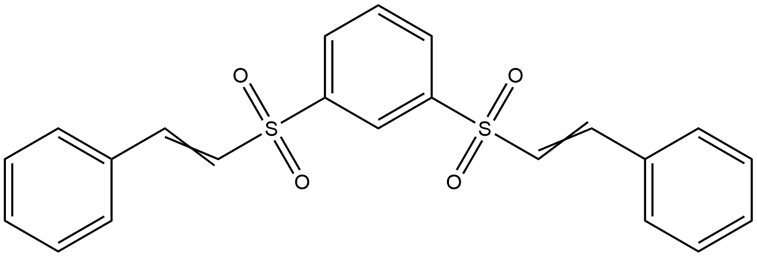 1,3-Bis[(2-phenylethenyl)sulfonyl]benzene Structure