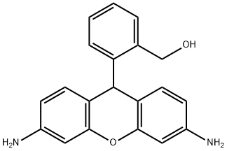 2-(3,6-Diamino-9H-xanthen-9-yl)benzenemethanol Structure