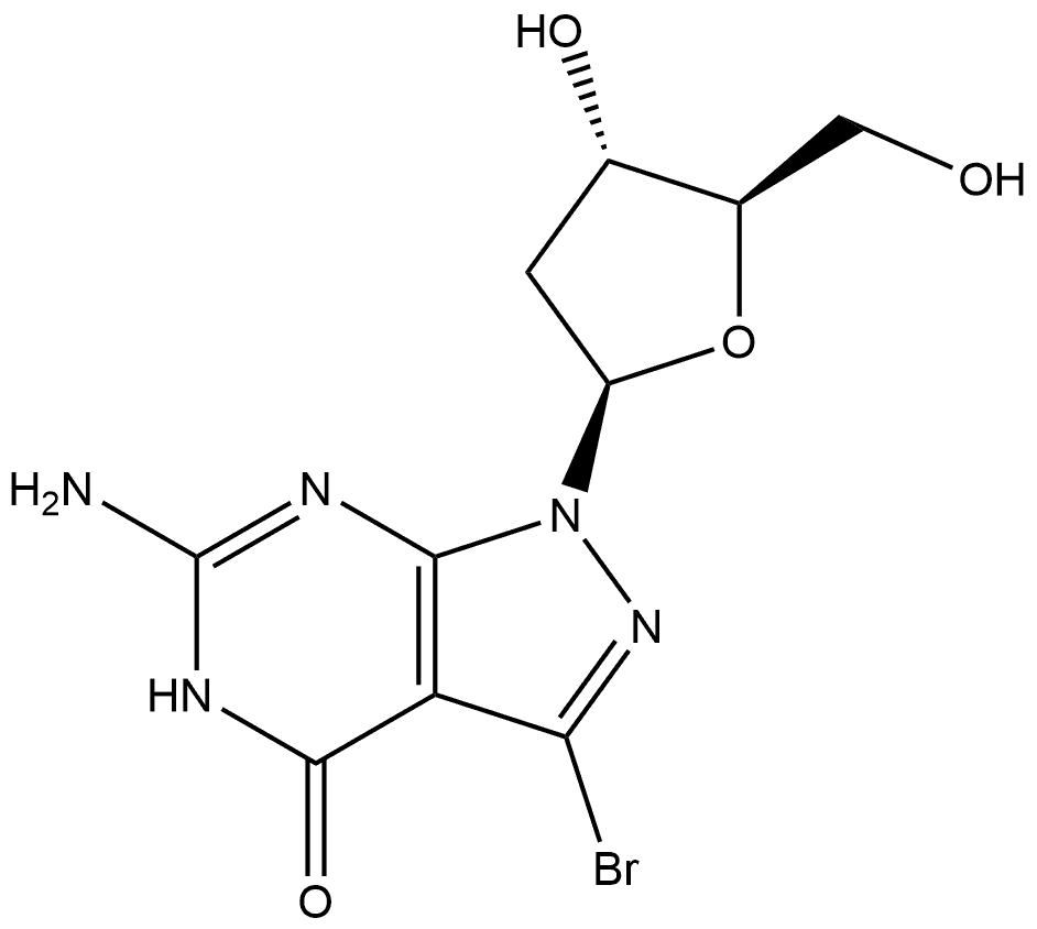 7-bromo-8-aza-7-deaza-2'-deoxyadenosine 구조식 이미지