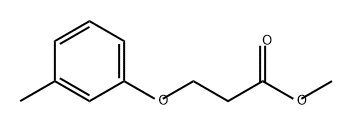 Propanoic acid, 3-(3-methylphenoxy)-, methyl ester 구조식 이미지