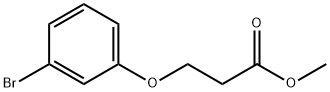 Propanoic acid, 3-(3-bromophenoxy)-, methyl ester 구조식 이미지