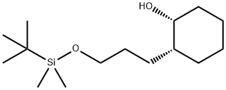 Cis-2-(3-((tert-butyldimethylsilyl)oxy)propyl)cyclohexanol 구조식 이미지