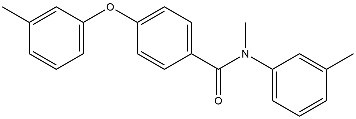 N-Methyl-4-(3-methylphenoxy)-N-(3-methylphenyl)benzamide Structure