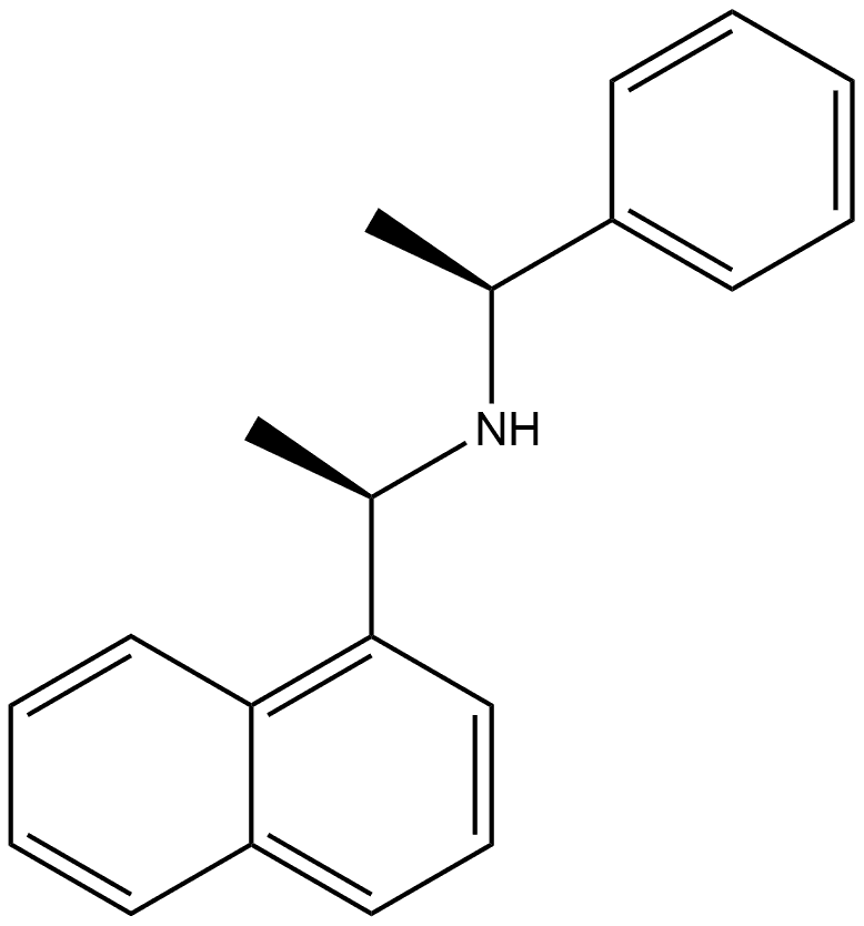 (S)-1-Phenyl-N-((S)-1-(naphthalen-1-yl)ethyl)etha n-1-amine Structure