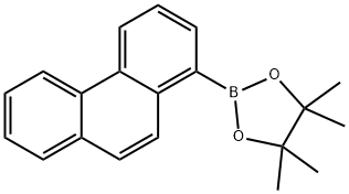 1,3,2-Dioxaborolane, 4,4,5,5-tetramethyl-2-(1-phenanthrenyl)- 구조식 이미지