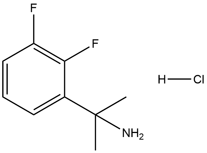 Benzenemethanamine, 2,3-difluoro-α,α-dimethyl-, hydrochloride (1:1) 구조식 이미지